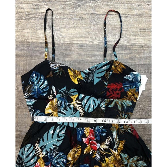 Pacific Vibes Floral Dress Sleeveless with Padded Bra Hawaiian Size XL - Picture 13 of 15